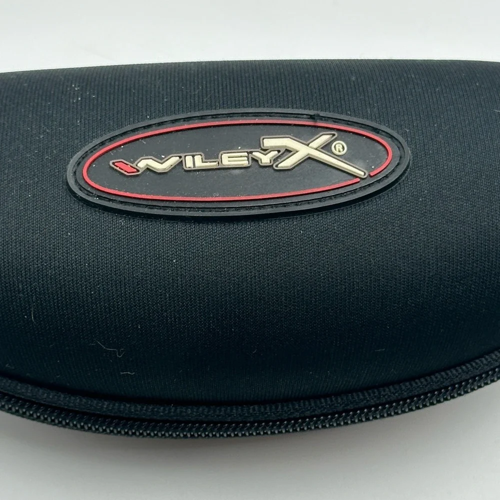WileyX Sunglass Case Clam Shell Zipper Eye Protection EUC CASE ONLY